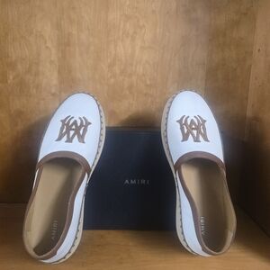 AMIRI White and Brown Espadrilles for Women